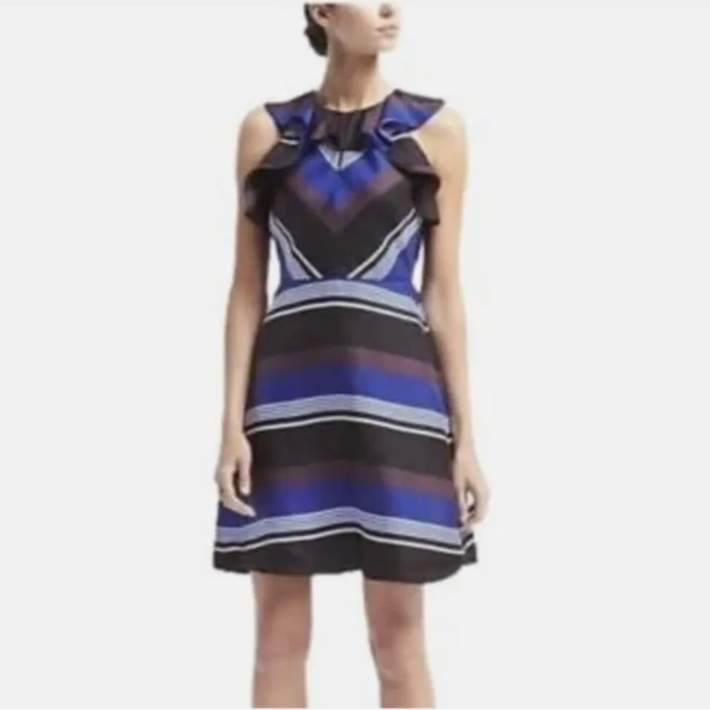 Banana Republic Striped Fit and Flare Dress